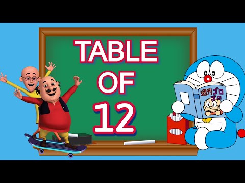Table of 12 | Learn Multiplication table of 12 | 12 ka table | 12 ka Pahada | 12 table in English