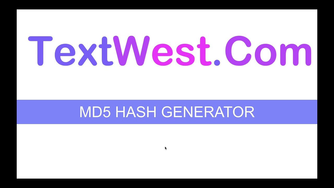 MD5 Online MD5 Hash Generator Tool 🔐