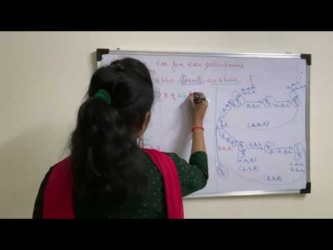 Lecture 100# Instantaneous Description of Even Palindrome | Turing Machine