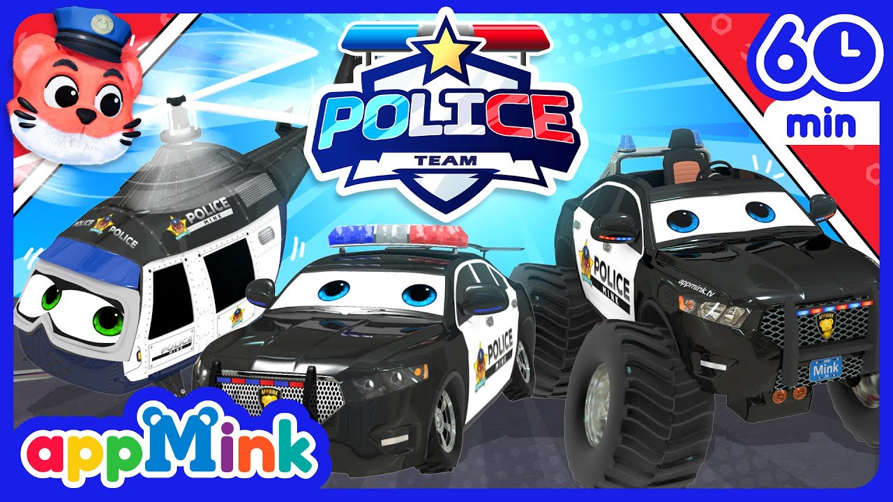 Police Team Heroes Save the Day! 🚓 Action Cartoons & Nursery Rhymes
