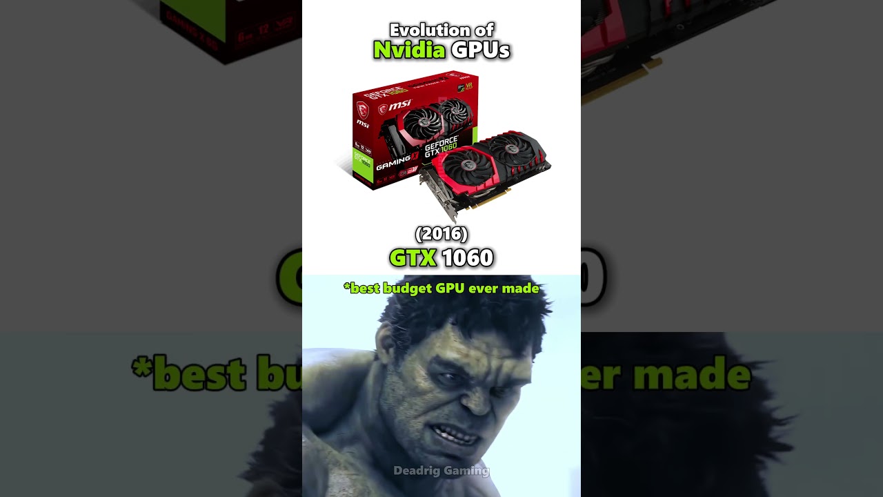 Nvidia GPU Evolution 🚀