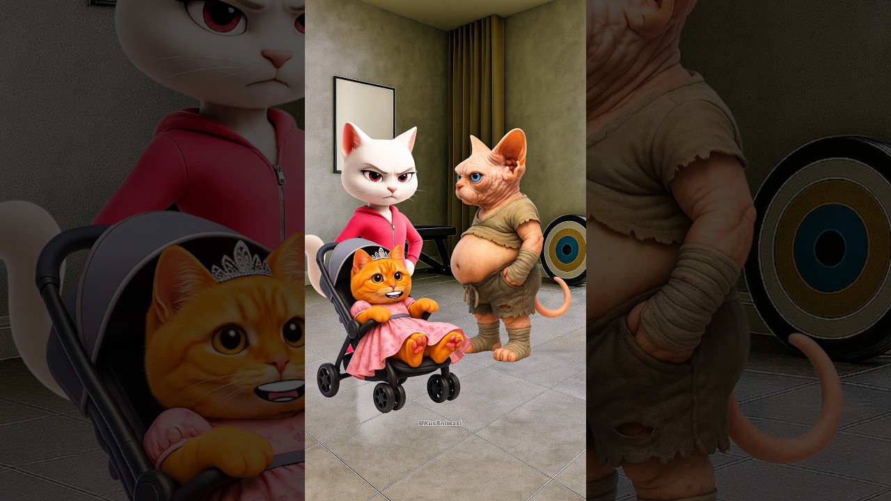 Adorable Handsome Cat 😺 #cartoon #shorts