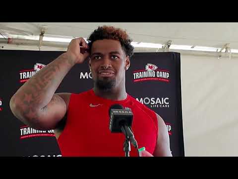 Chiefs LT JOSH SIMMONS SPEAKS for First Time at KC Training Camp