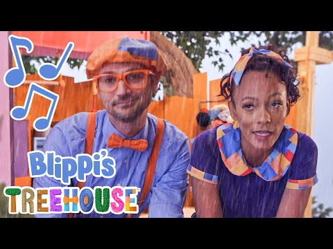 Rain, Rain… | BLIPPI'S TREEHOUSE | Amazon Kids+ Original | Educational Songs For Kids