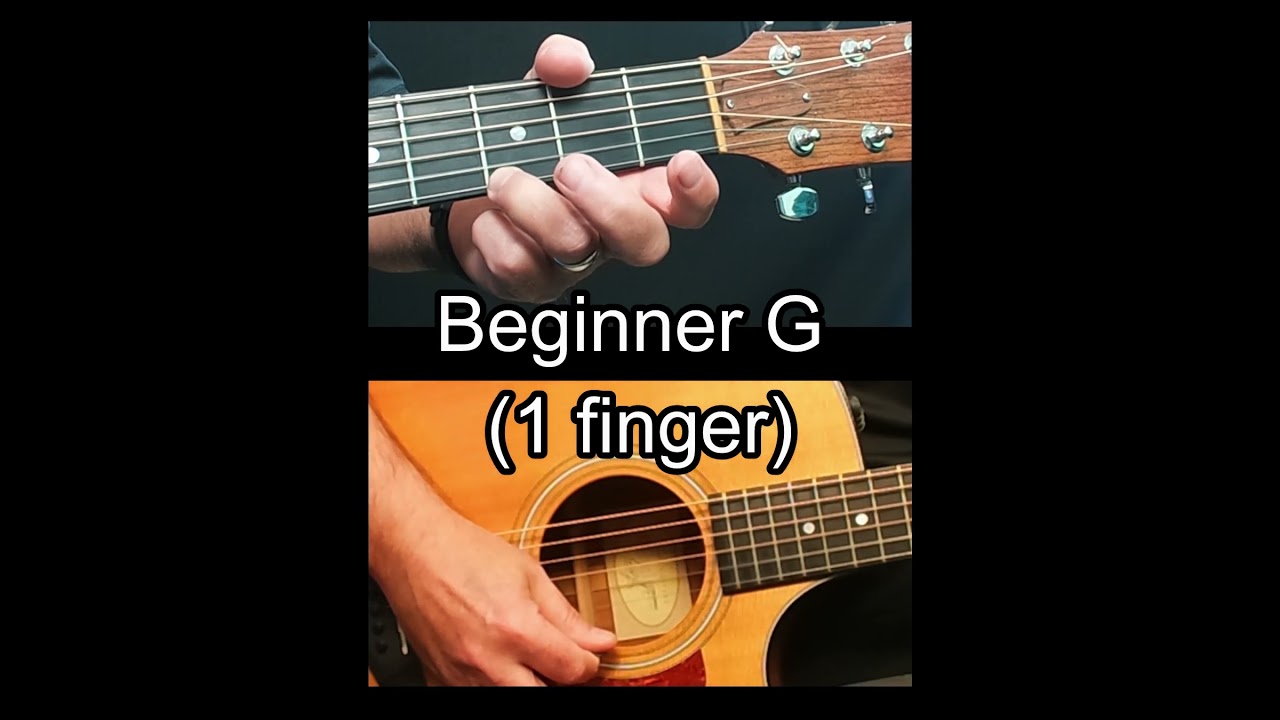 Master the G Chord with Just 1 Finger – Beginner Guitar Hack 🎸