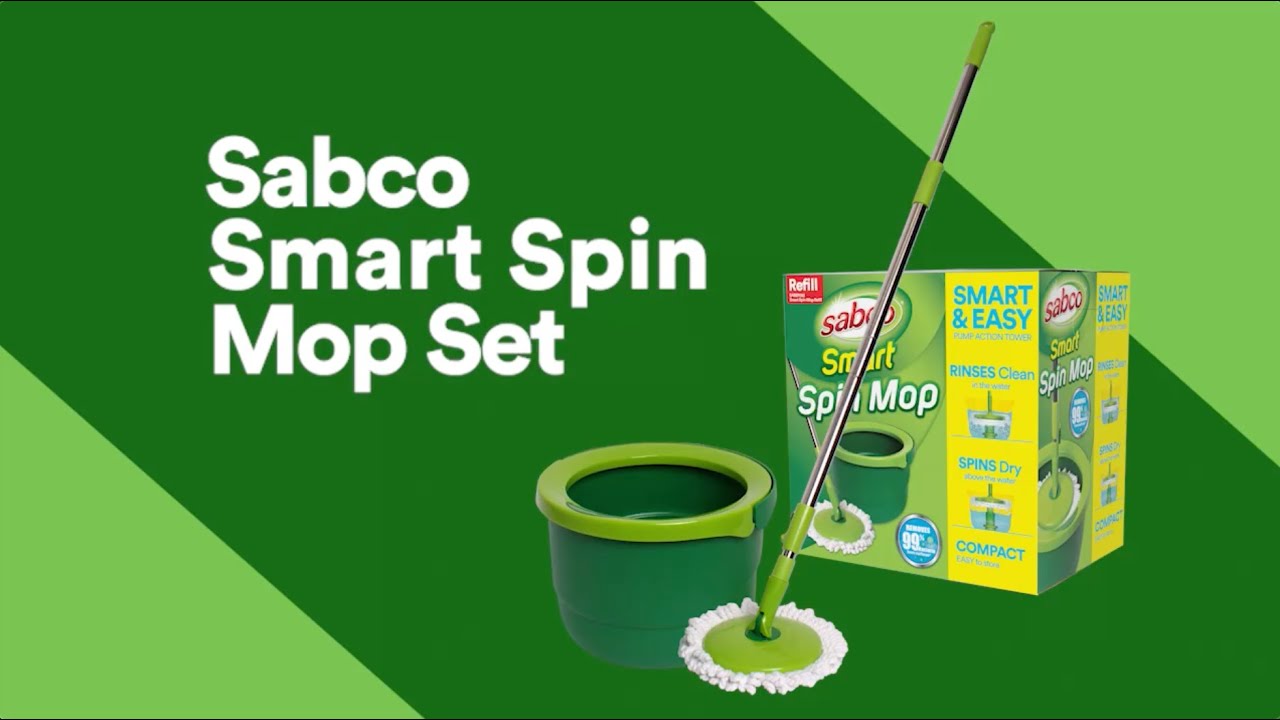 Sabco Smart Spin Mop Setup & Usage Guide 🧹