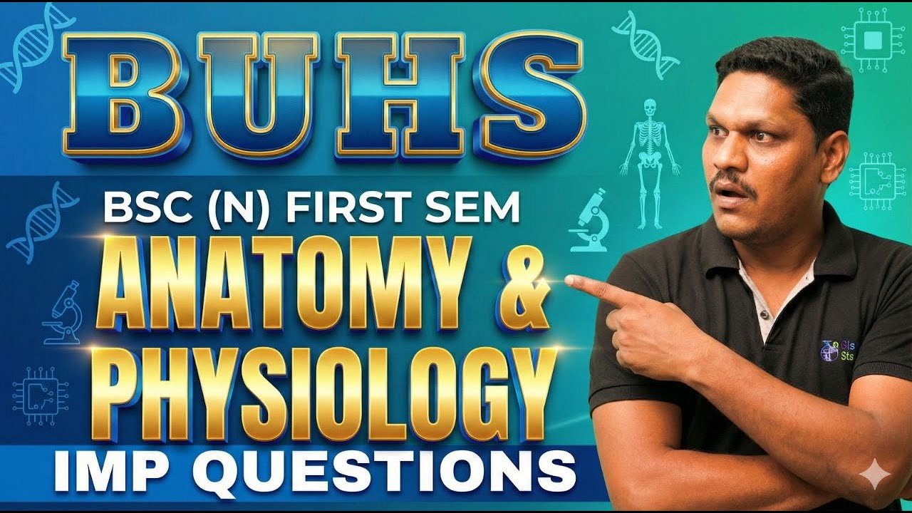 π― BUHS B.Sc Nursing 1st Sem: Anatomy & Physiology Most Important Questions!