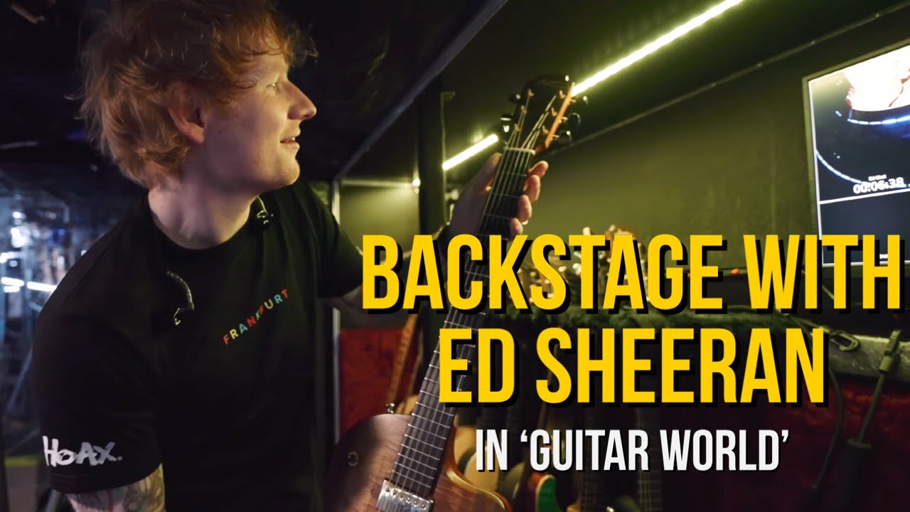 Ed Sheeran's Backstage at Frankfurt Guitarworld 🎸