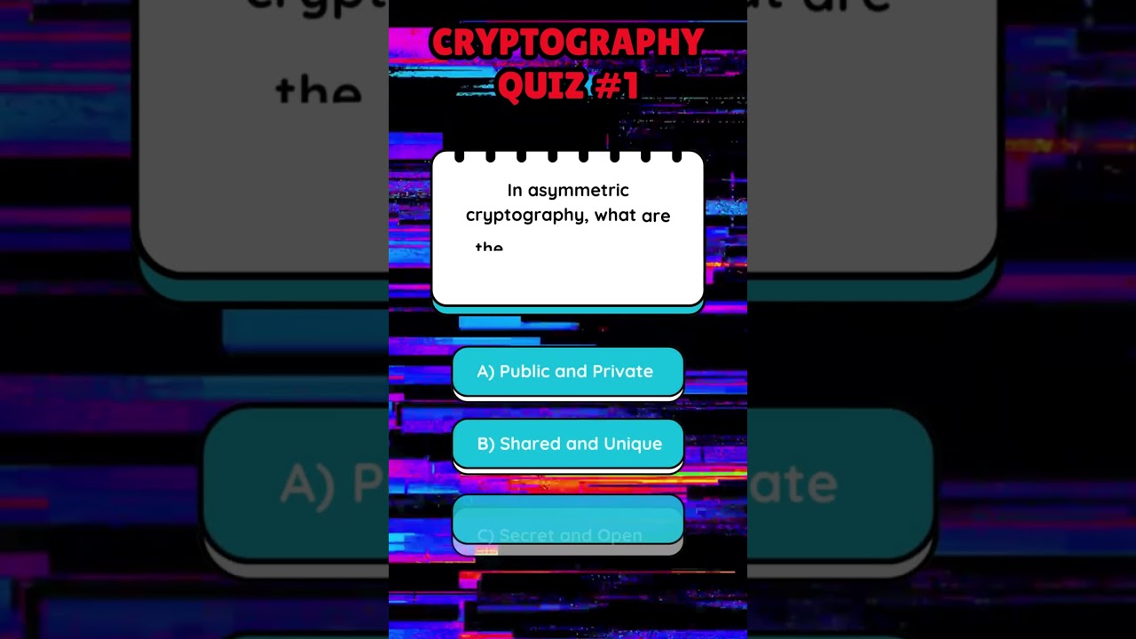 Cryptography Basics Quiz 🛡️: Test Your Knowledge Now!