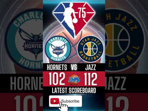 NBA RESULTS TODAY |  HORNETS VS JAZZ | DECEMBER  21-20, 2021