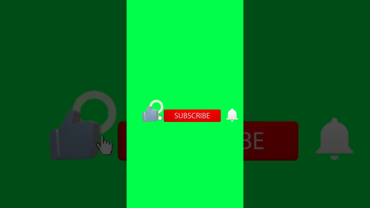 Green Screen Subscribe Button π₯ | No Copyright