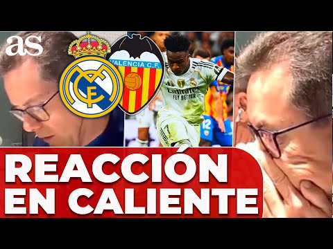ASÍ REACCIONÓ RONCERO al PENALTI FALLADO de VINICIUS en el REAL MADRID VS VALENCIA