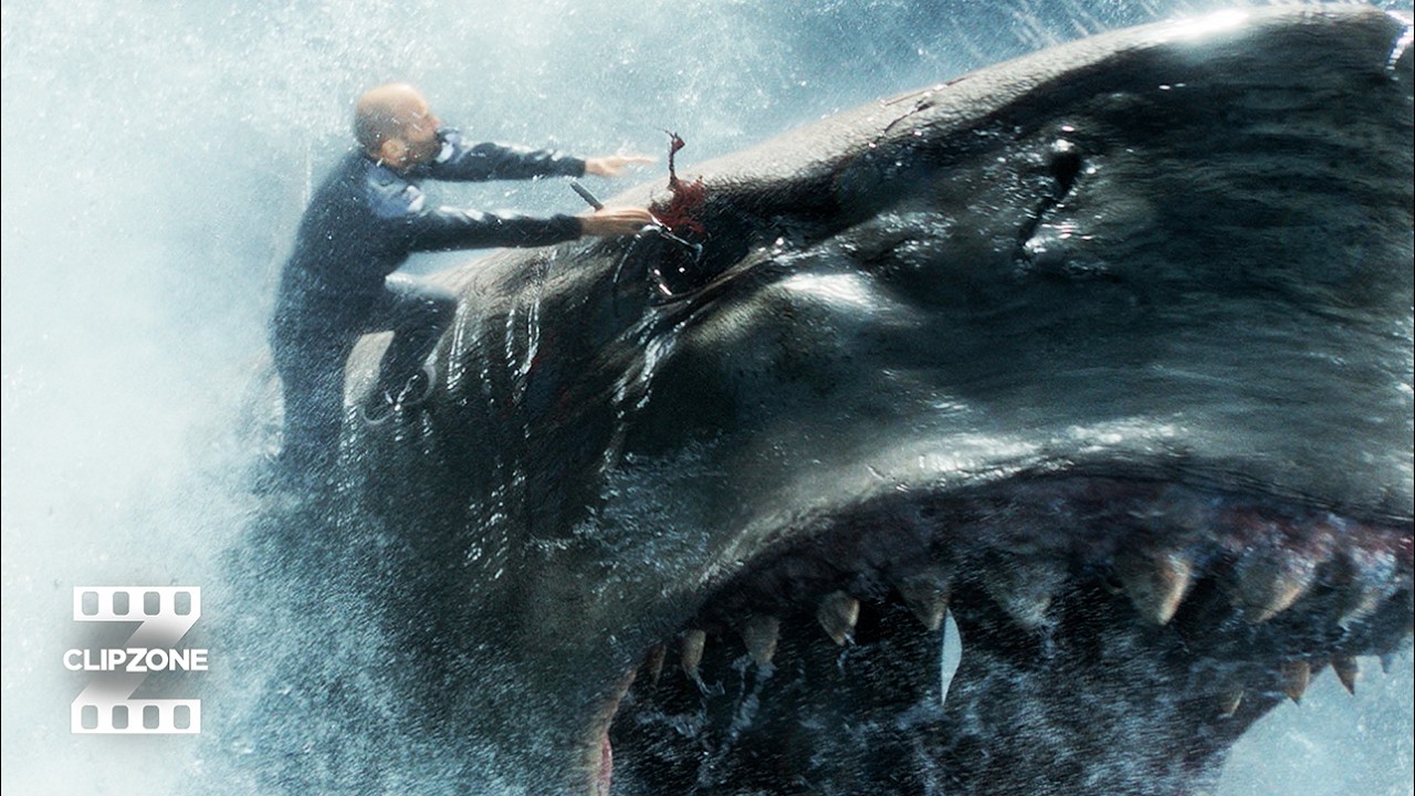 The Meg | Intense Shark Battle with Jason Statham 🦈