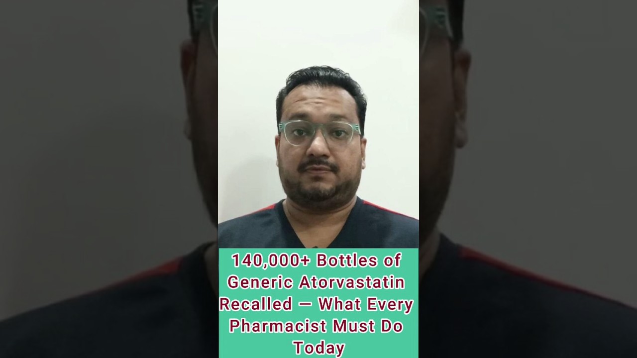 🚨 Urgent Recall: 140,000 Bottles of Generic Atorvastatin Recalled – What Pharmacists Need to Know