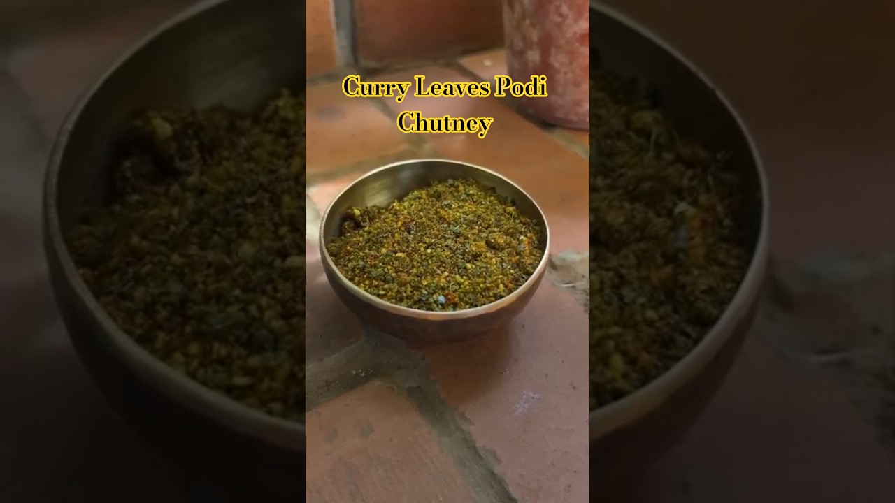 Underrated Curry Leaves Podi: A Superfood Chutney 🌿