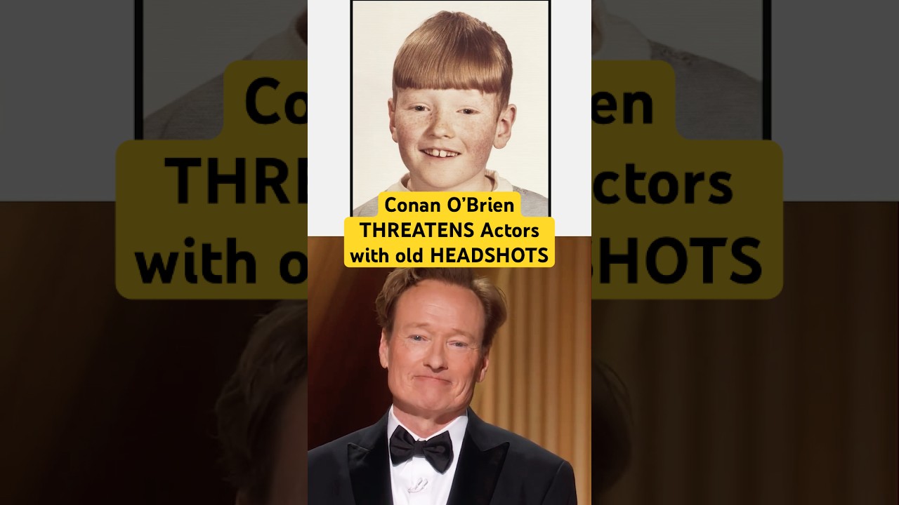 Conan O'Brien Threatens Actors With Their Old Headshots At The 97th #Oscars #shorts @TeamCoco