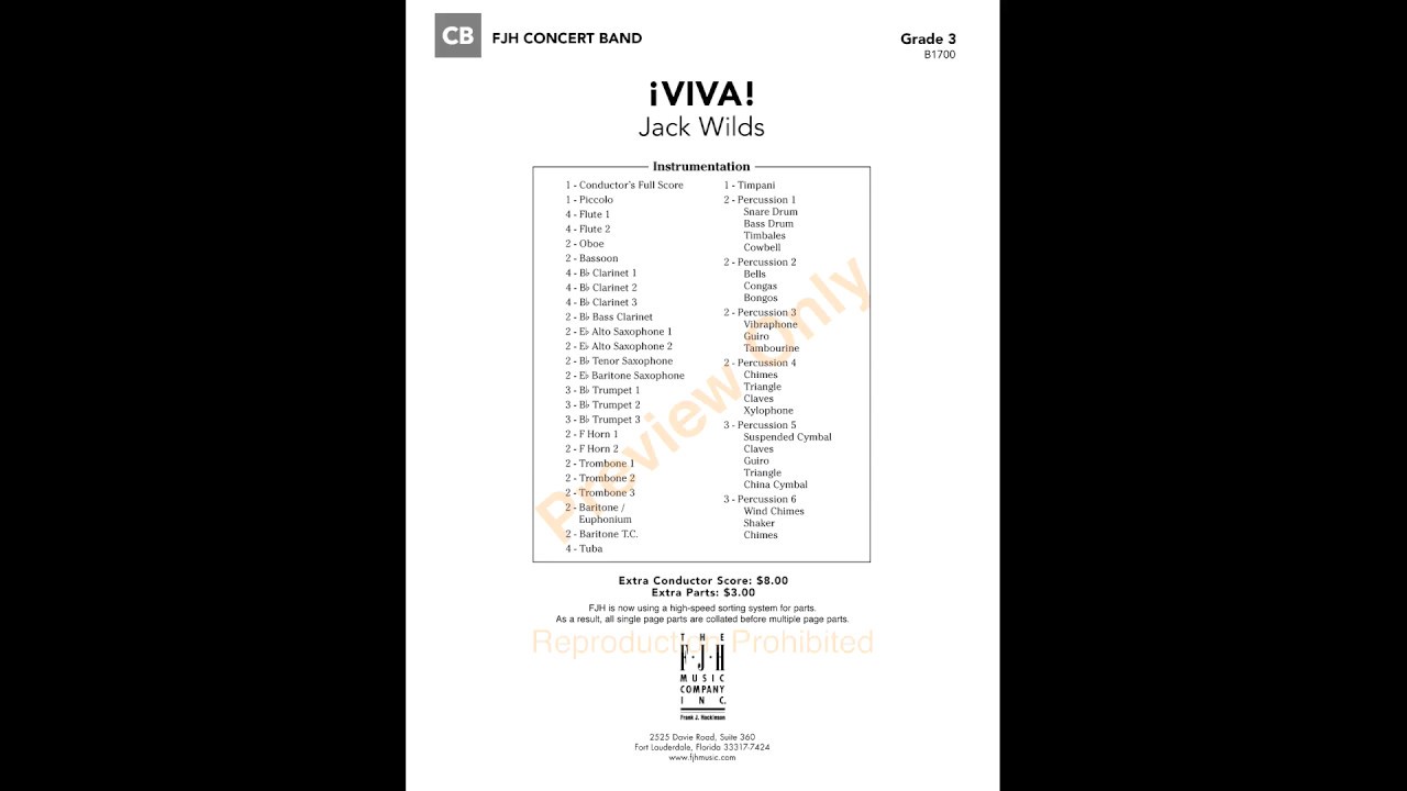 ¡Viva! - Jack Wilds (Grade 3) 🎶