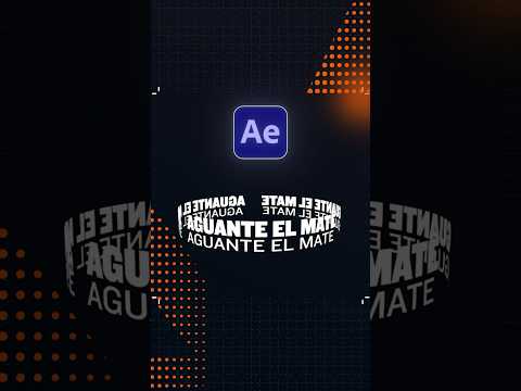 Crea Texto 3D GIRATORIO en After Effects!