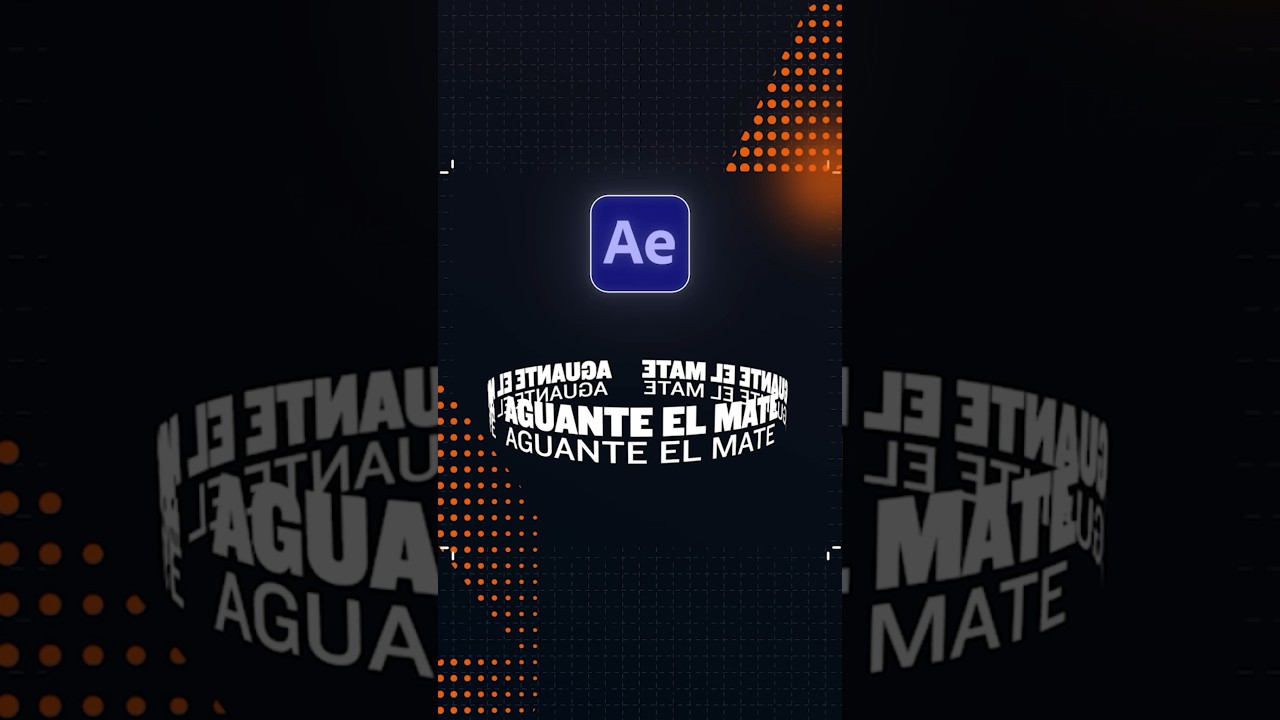 Cómo Crear Texto 3D Giratorio en After Effects 🚀