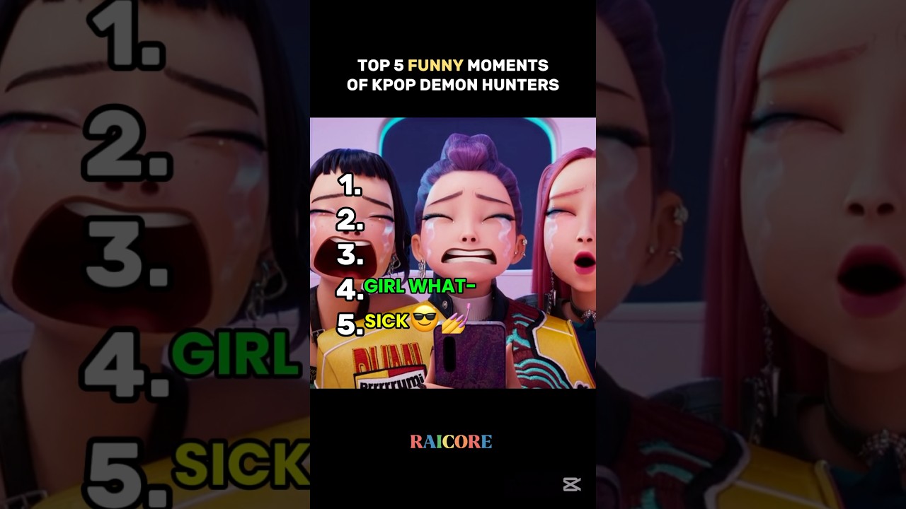 Top 5 😂 Top 5 Hilarious Moments from Kpop Demon Hunters Part 3! #KpopFun