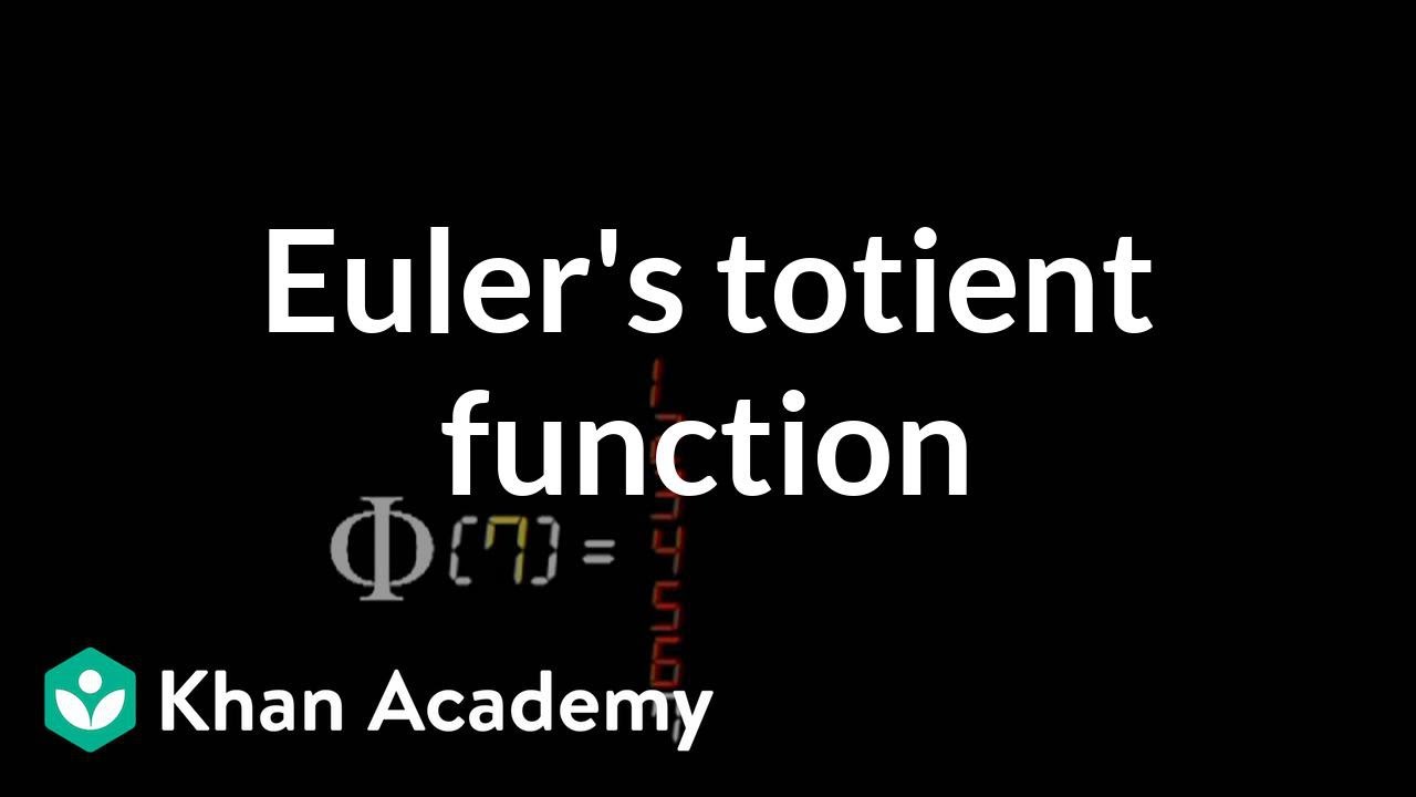 Euler's Totient Function Explained ๐ | Essential for Cryptography