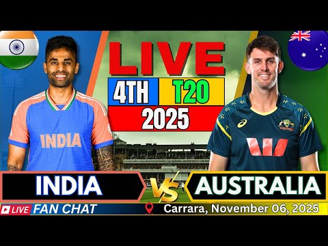 🔴India vs Australia 4th T20I | IND vs AUS Live Match Updates Today | Live Cricket score & Commentary