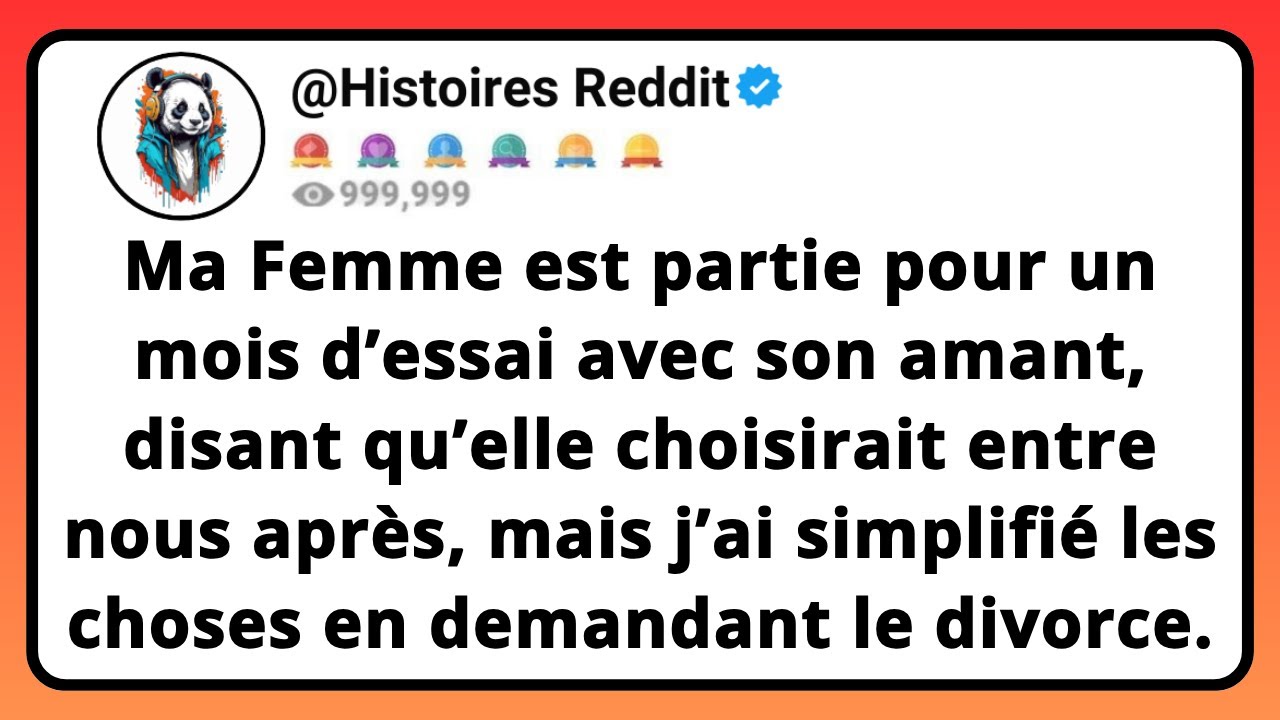 Ma Femme Part en Essai avec Son Amant pour un Mois