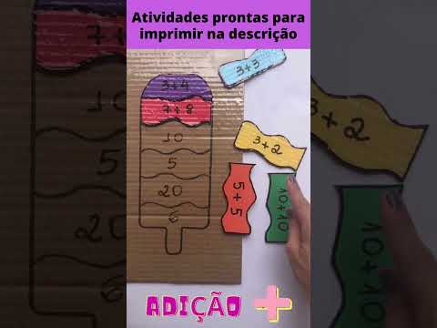 Aprender brincando - Atividade de matemática com as quatro operações