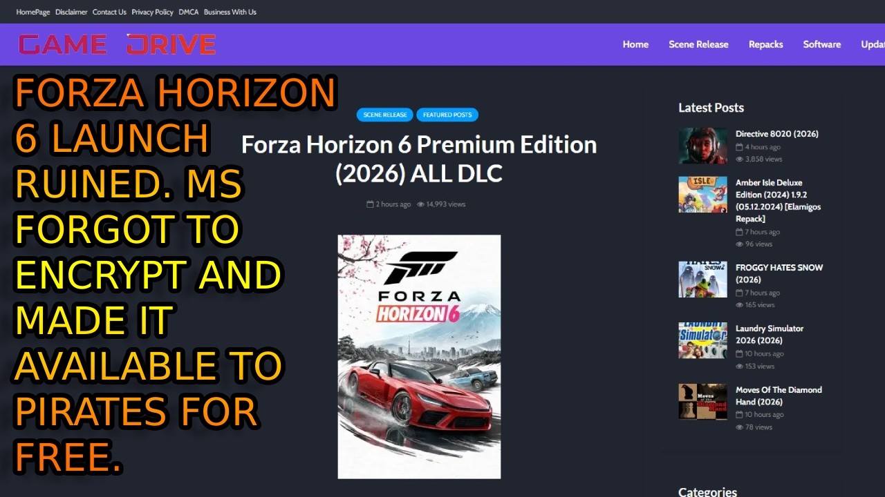 Xbox Just Ruined Forza Horizon 6 Launch. They Leaked The Whole Game On Steam. WOW.