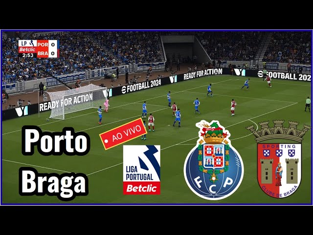 Assista ao Vivo: FC Porto x Sporting Braga na Liga Portugal ⚽ | Gameplay de Futebol no PC