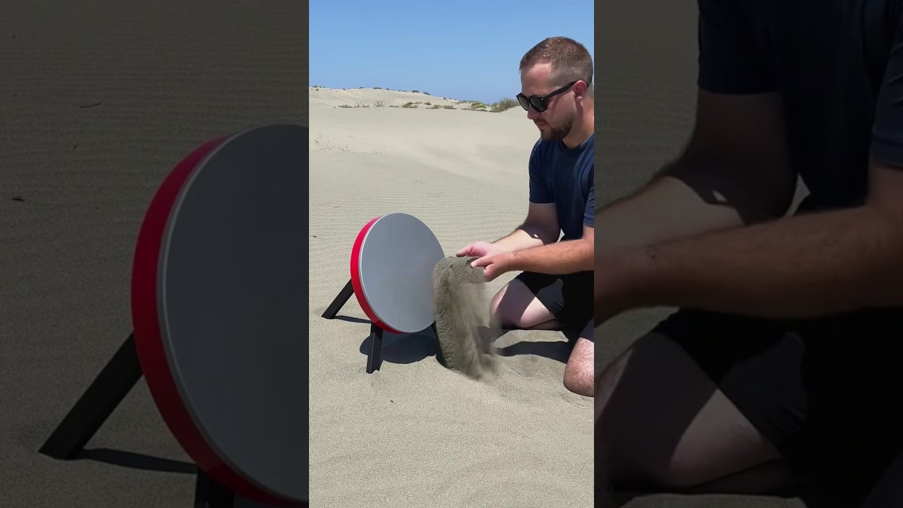 DIY Super Giant Magnet Turns Magnetic Sand into a Vacuum! 🧲