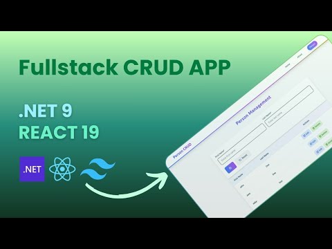 Build a Fullstack App with .NET Core & React.js 🚀