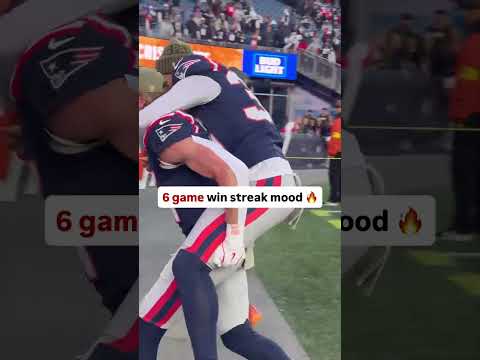 6 game win streak mood for the Patriots