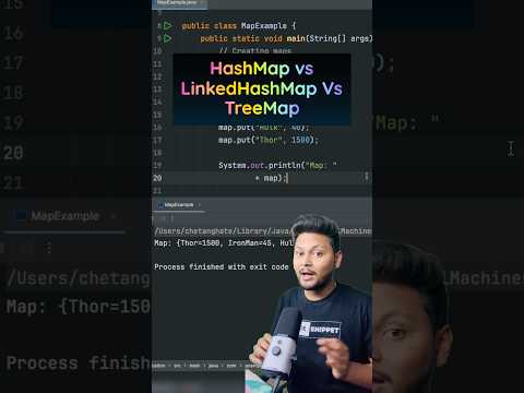 Hashmap Vs LinkedHashMap Vs TreeMap #javadeveloper #java #coding