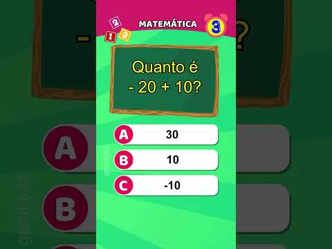 Perguntas e respostas sobre matemática - Quiz de matemática #quiz #matemática