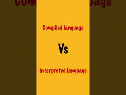 Difference between Compiled and Interpreted Language #shorts #bydubebox #programming