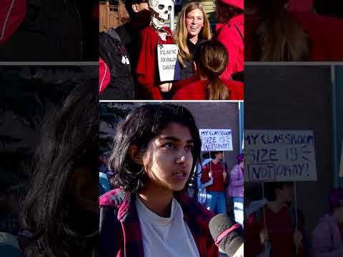 She helped organize a walkout in support of Alberta teachers