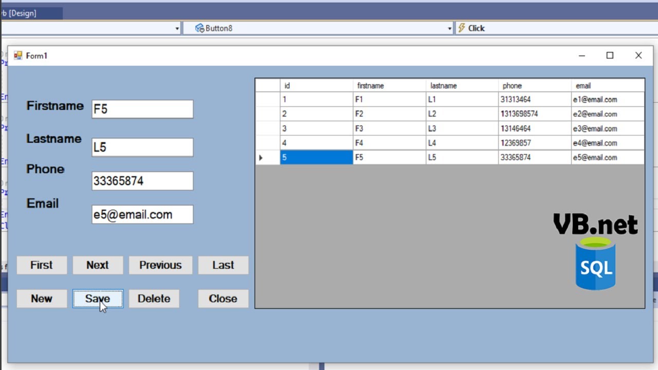Connect VB.NET to SQL Server in Visual Studio 2022