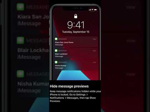 iPhone Hacks - Hide Message Previews
