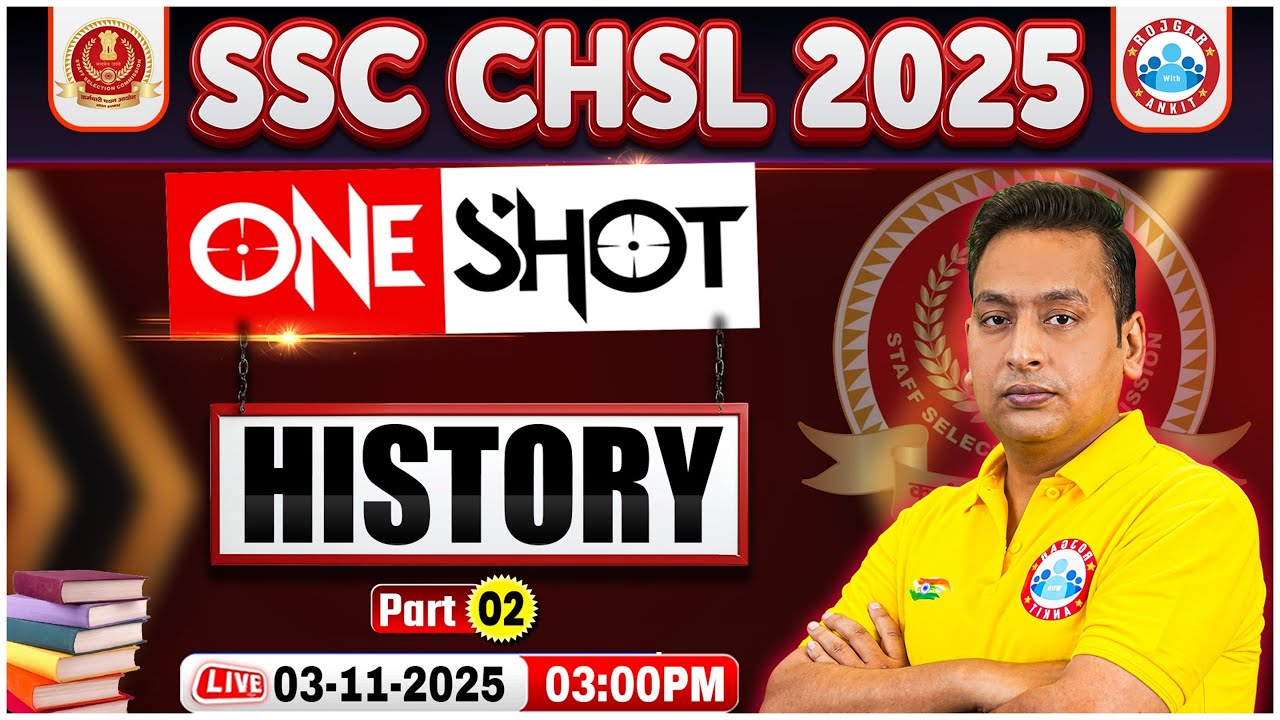 Master SSC CHSL History 2025 in One Shot with Shushant Sir ๐