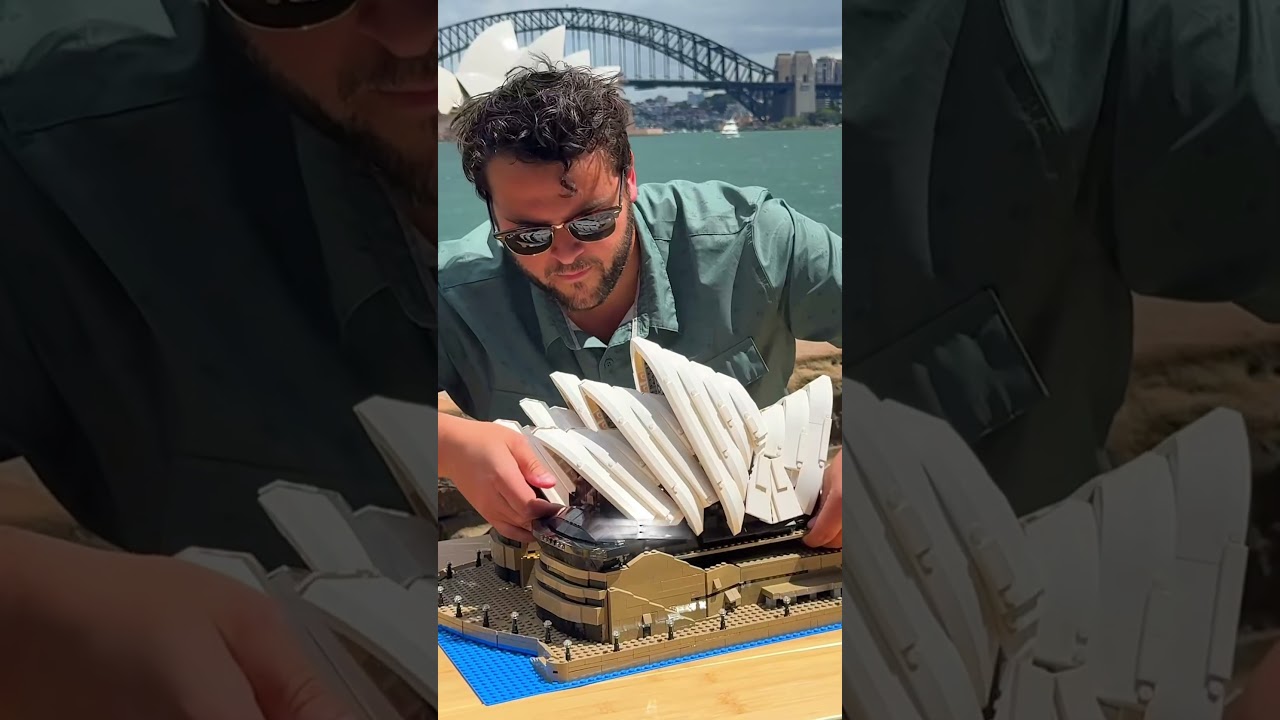 Traveling LEGO Builder 🌍 Builds Sets in Front of Landmarks