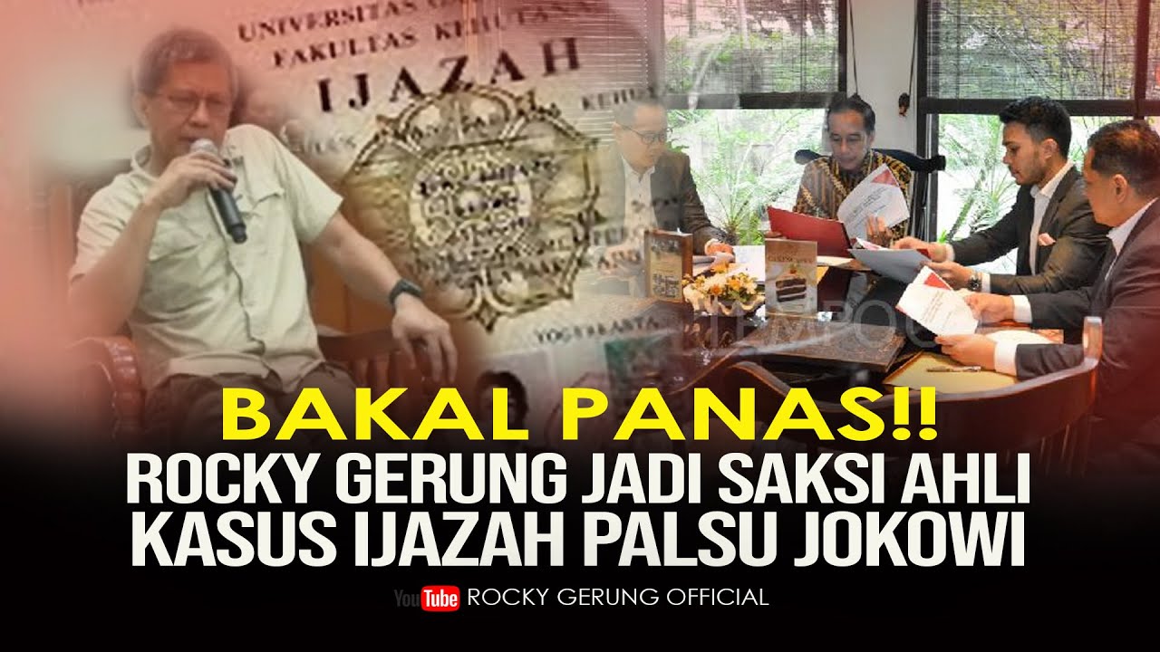 Rocky Gerung Jadi Saksi Kasus Ijazah Palsu Jokowi 🔍