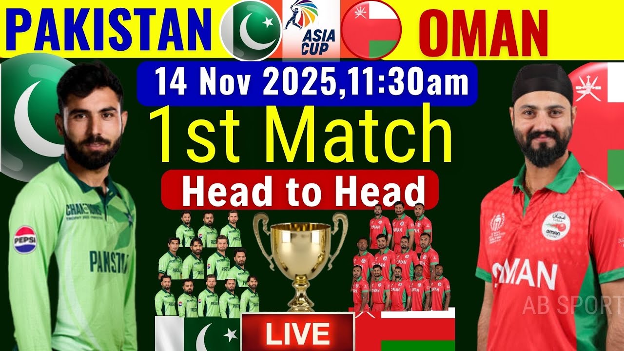 Pakistan vs Oman | Emerging Asia Cup 2025 Match Preview & Playing XI 🏏