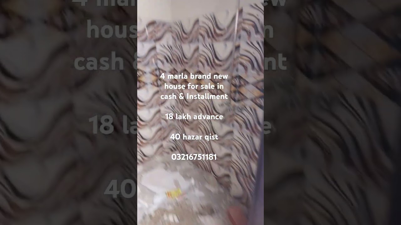 🚀 جدید 4 سال اقساط پر تیار گھر برائے فروخت — لاہور کرول گھاٹی رنگ روڈ کے قریب