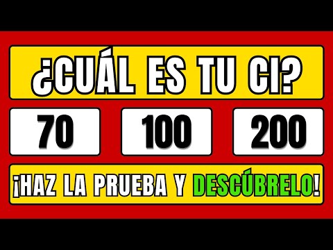 Prueba de CI - Preguntas reales de pruebas de CI para evaluar tu inteligencia (Test de IQ)