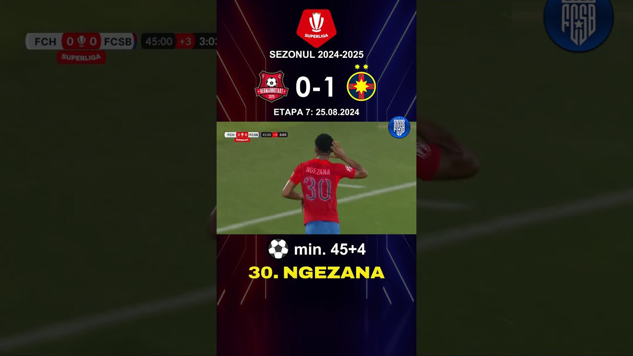 Hermannstadt Secures 2-0 Victory Over FCSB ⚽ | Superliga Round 7 Highlights 2024/25