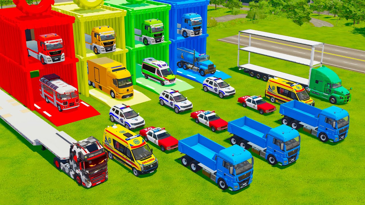 FS22 Emergency & Service Vehicle Transport 🚓