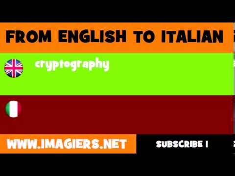 How to say cryptography in Italian