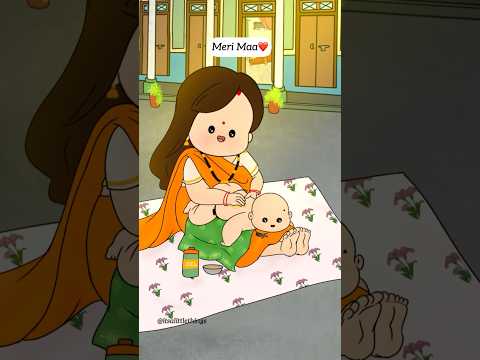 Meri maa❤️#itsalittlethings #maa #mother #mummy #mom #mothersday #2d #youtube #cartoon #cute #trend