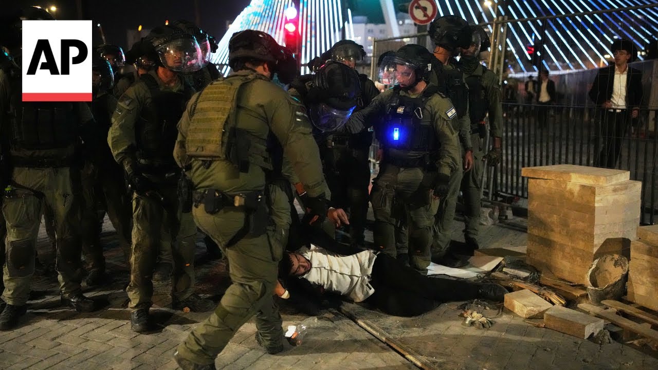 Mass Protest in Jerusalem Against Military Draft by Ultra-Orthodox Jews